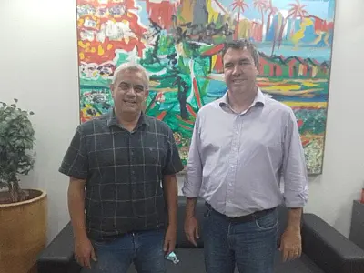 Em reunião com Riedel, Luciano Costa acompanha ações do governo em Corumbá