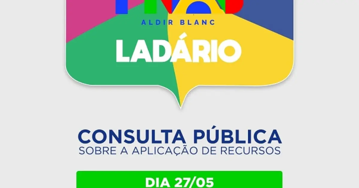 Consulta Pública discute Aplicação de Recursos e Política Nacional Aldir Blanc em Ladário