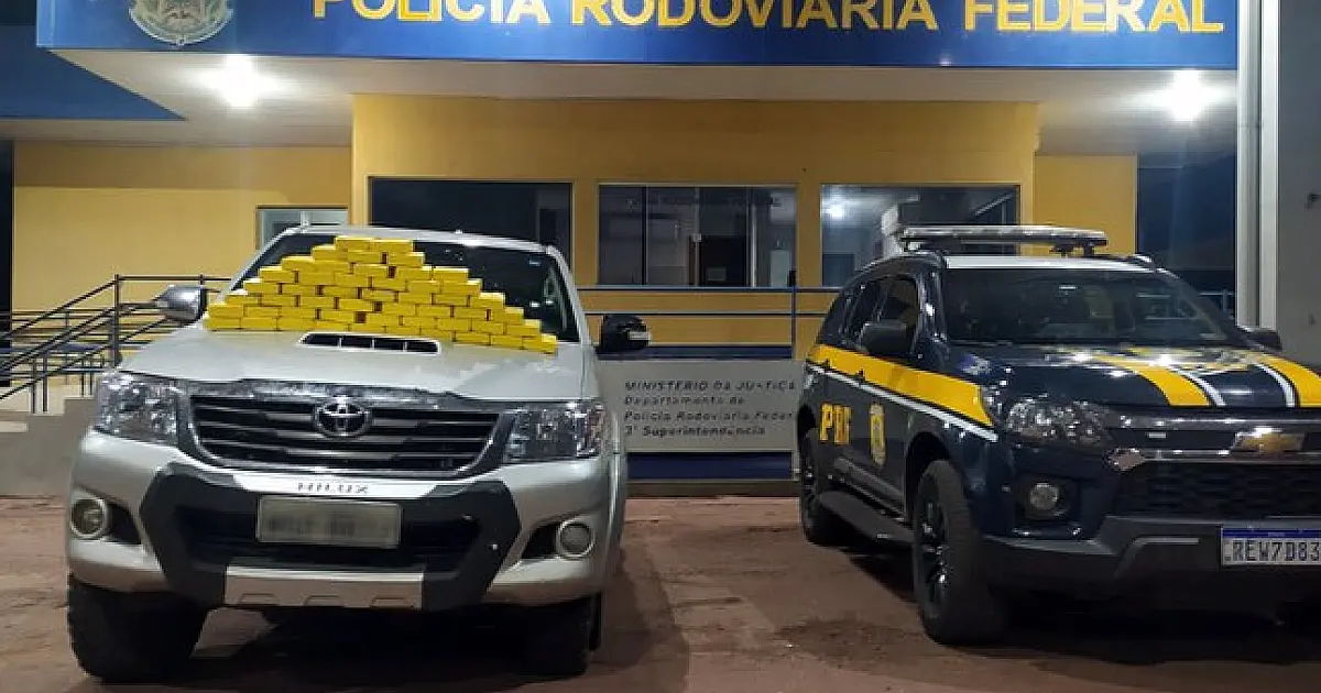 PRF apreende 50 Kg de cocaína em Miranda