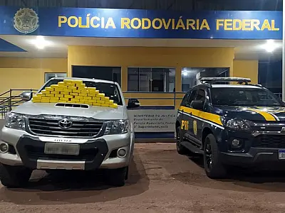 PRF apreende 50 Kg de cocaína em Miranda