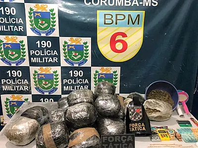 Dupla é presa com 20 quilos de maconha