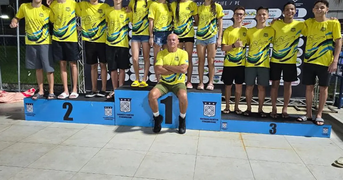 Atletas de MS participam do Campeonato Brasileiro Juvenil de Natação em Recife