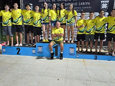 Atletas de MS participam do Campeonato Brasileiro Juvenil de Natação em Recife