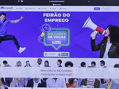 Feirão Digital de Empregos tem 1,7 mil vagas pelo aplicativo MS Contrata+