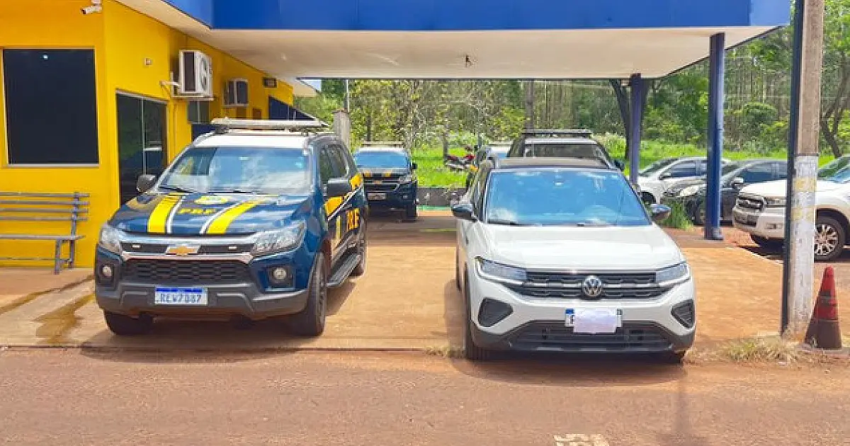 Carro com placas falsas é apreendido na BR-262