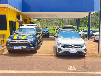 Carro com placas falsas é apreendido na BR-262