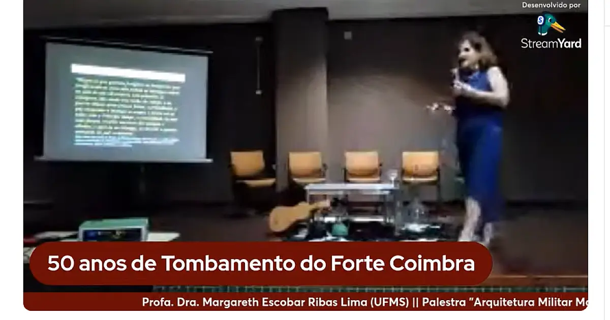Palestras em celebração aos 50 anos de tombamento do Forte Coimbra são transmitidas ao vivo
