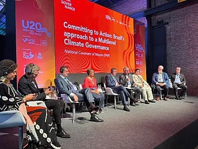 No Rio de Janeiro, Riedel destaca sustentabilidade e municipalismo em participação no G20