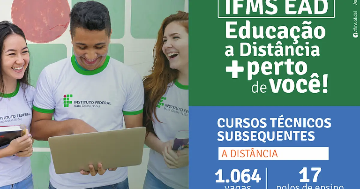 Última semana de inscrições em cursos técnicos EAD do IFMS