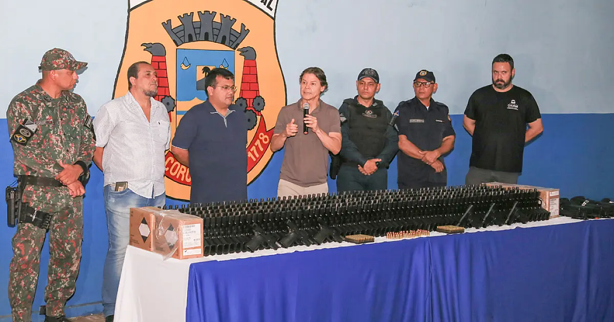 Novo armamento da Guarda Municipal de Corumbá foi viabilizado por Paulo Duarte