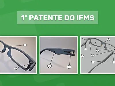 Armação de óculos modificável é 1ª patente obtida pelo IFMS