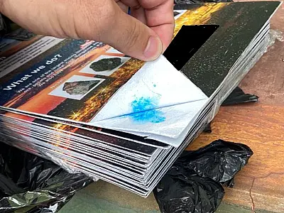 Cocaína ocultada em papel é apreendida em van que seguia para Campo Grande