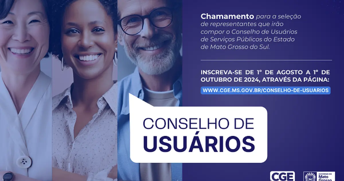 Inscrições para o Conselho de Usuários dos Serviços Públicos vão até 1&ordm; de outubro