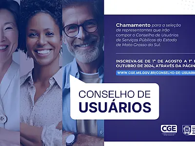 Inscrições para o Conselho de Usuários dos Serviços Públicos vão até 1&ordm; de outubro