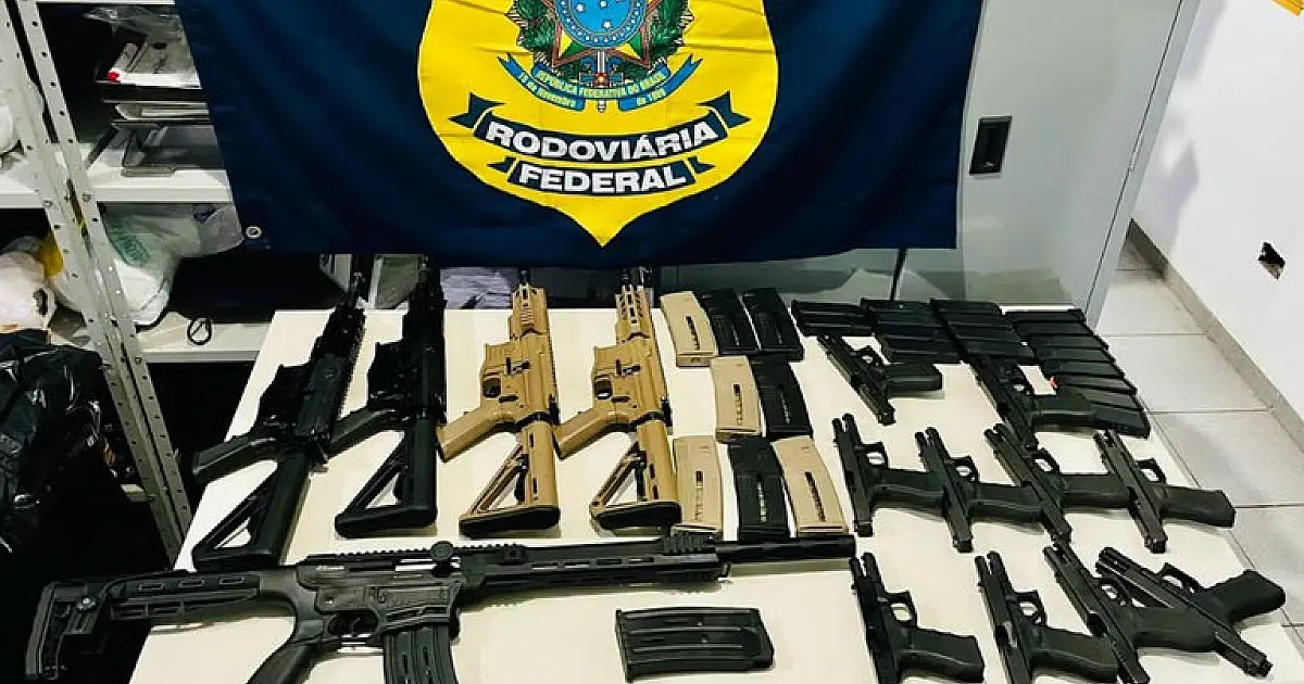 Mulher é presa levando arsenal de MS para o Rio de Janeiro