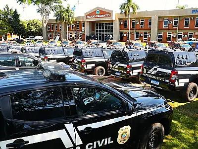 Governo de MS entrega 77 viaturas à Polícia Militar e Civil