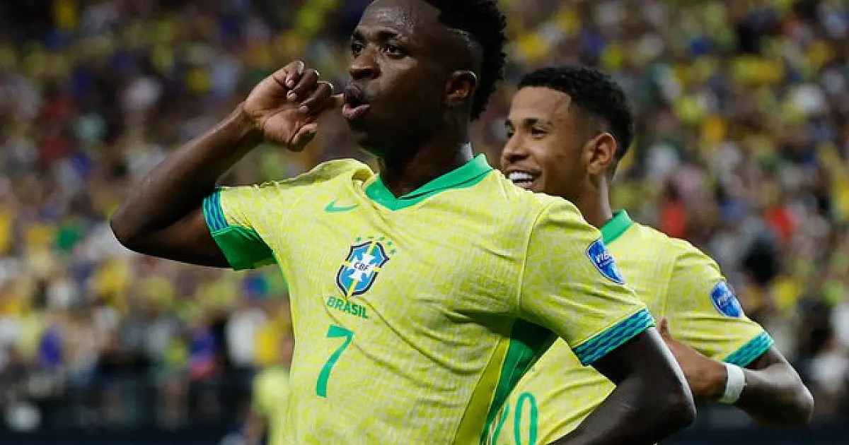 Vinicius Júnior brilha e Brasil derrota Paraguai na Copa América