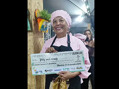 Com Arroz Carreteiro, merendeira de Corumbá conquista 3&ordm; lugar em concurso