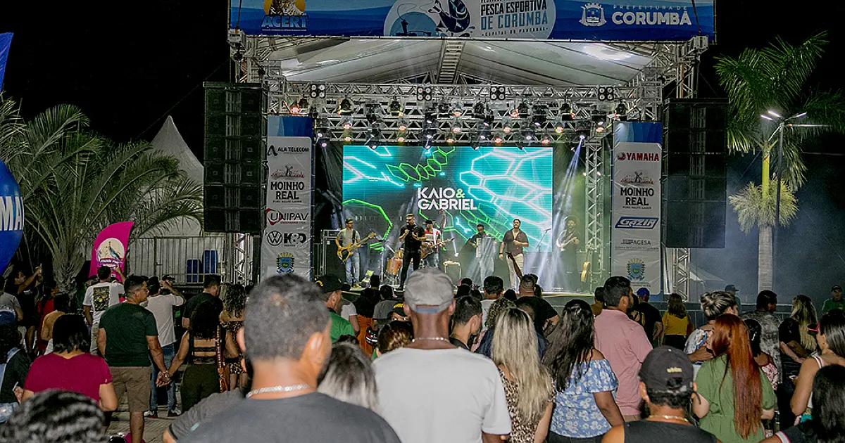 Show de Henrique e Diego é atração cultural do FIPEC; Pesca Adulta segue com inscrições abertas