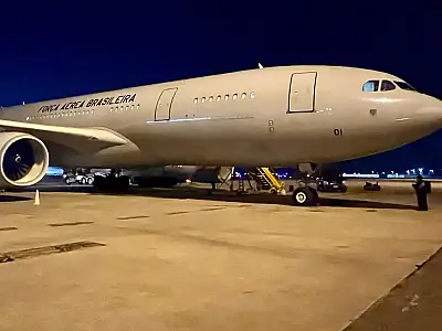Voo da FAB para repatriação de brasileiros decola de Lisboa