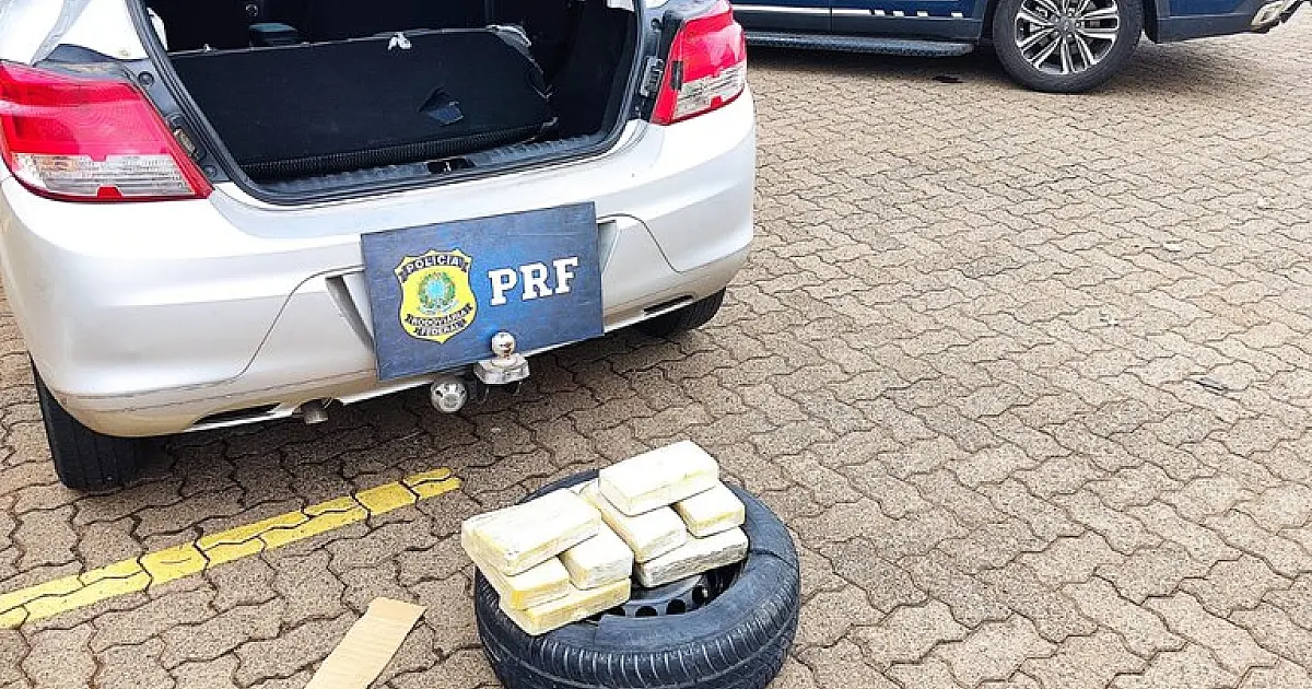 Pasta Base de Cocaína vinda da Bolívia é apreendida pela PRF em Uberlândia (MG)
