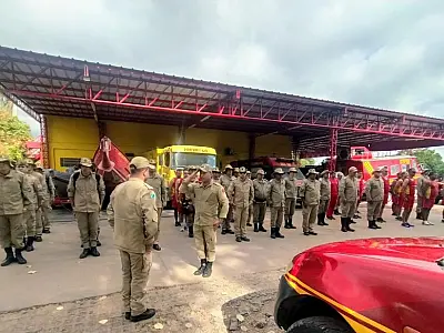 Bombeiros recebem novo comandante da Operação Pantanal 2022