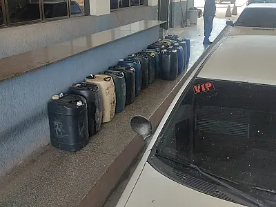 PM apreende 900 litros de óleo diesel em transporte ilegal