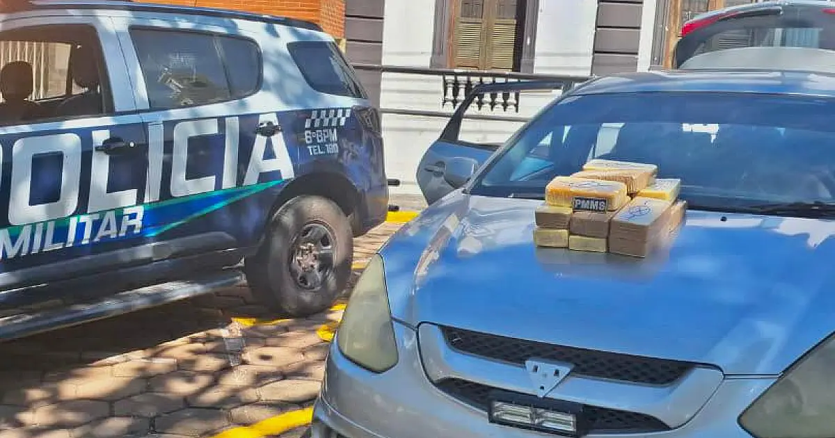 Homem é preso com droga avaliada em mais de R$ 300 mil na fronteira
