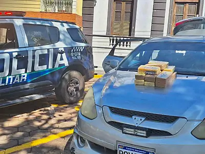 Homem é preso com droga avaliada em mais de R$ 300 mil na fronteira