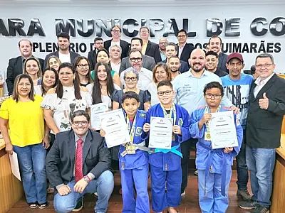 Câmara homenageia equipe do "Melhor em Casa", judocas e artistas corumbaenses
