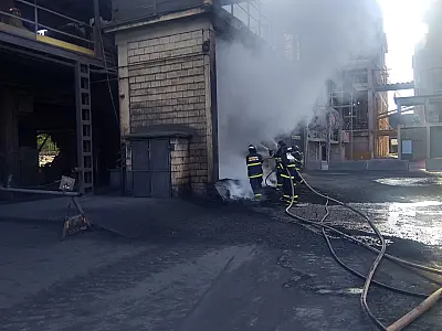 Ação rápida impediu propagação de incêndio na fábrica de Cimentos