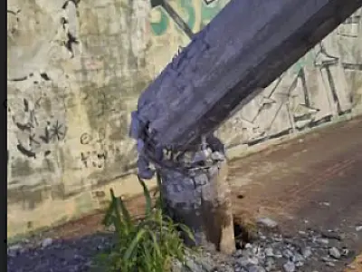 Mais de 30 acidentes de trânsito envolvem postes só este ano, diz Energisa