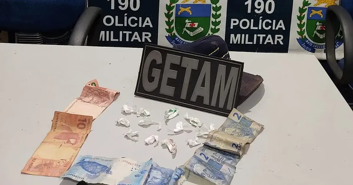 Indivíduo é preso com papelotes de cocaína no bairro Centro América
