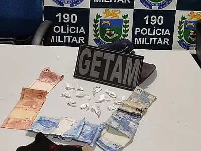 Indivíduo é preso com papelotes de cocaína no bairro Centro América