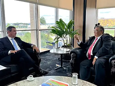 Riedel discute segurança da fronteira e comunidades indígenas de MS com ministro da Justiça