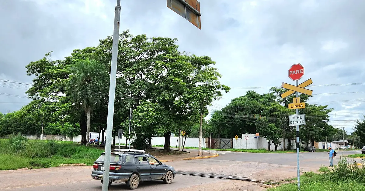 Faltam equipamentos de segurança na malha ferroviária de Corumbá