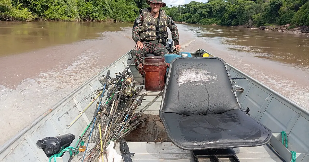 PMA flagra dois homens em atividade de pesca ilegal no período de defeso