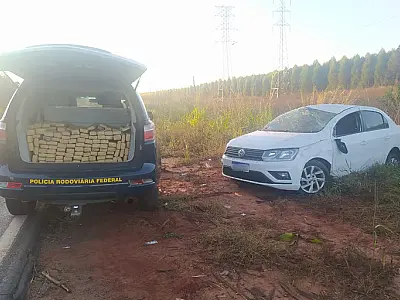 PRF apreende 170,2 Kg de maconha em Água Clara