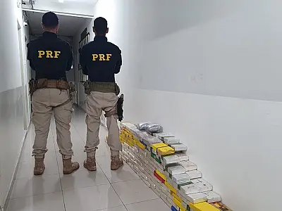 PRF apreende 250,7 Kg de cocaína em Corumbá