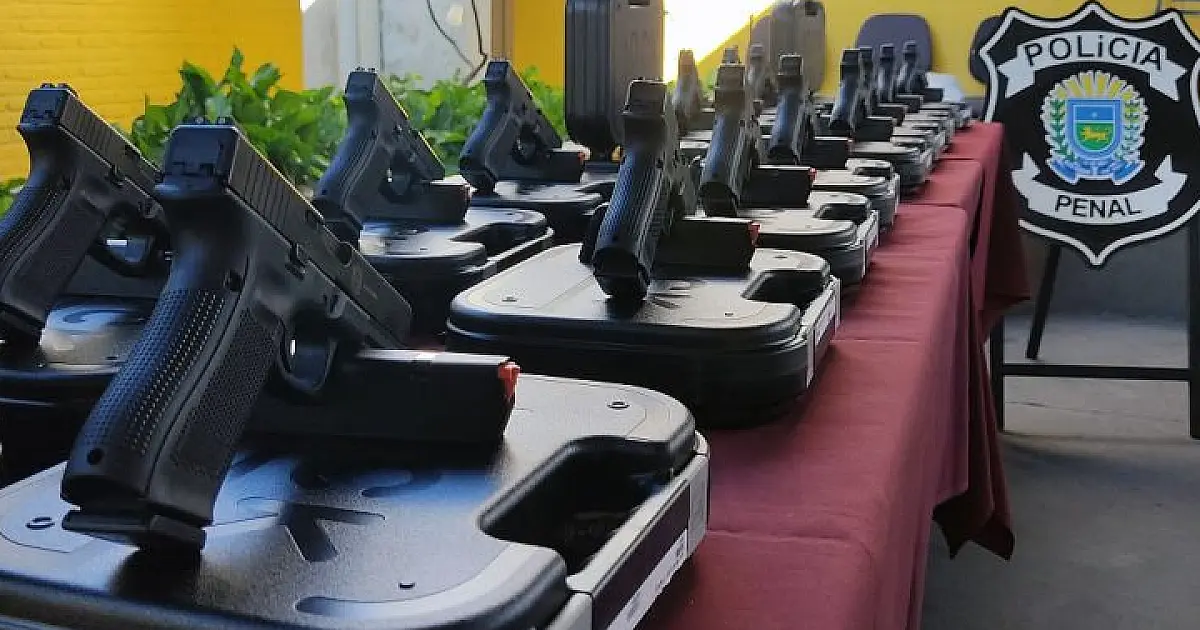 Polícia Penal de MS recebe 45 novas pistolas Glock