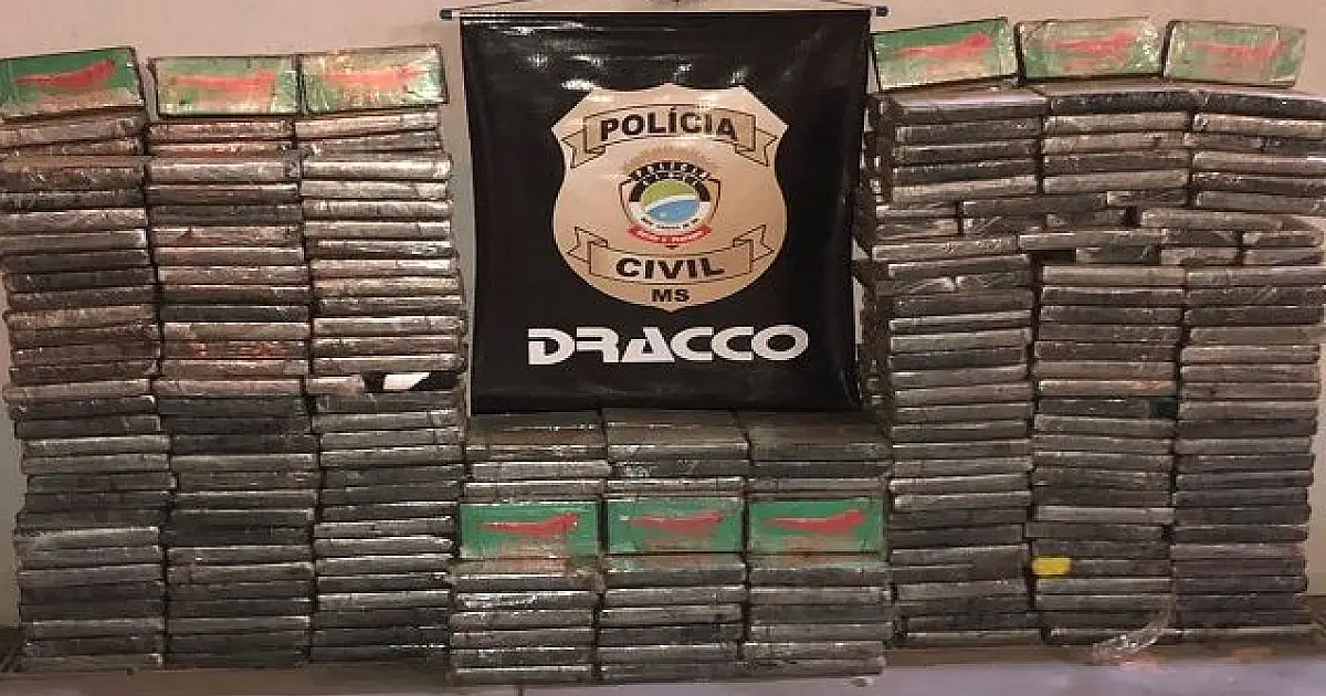 Apreensões de cocaína aumentam mais de 1.100% em Mato Grosso do Sul