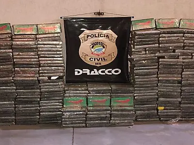 Apreensões de cocaína aumentam mais de 1.100% em Mato Grosso do Sul