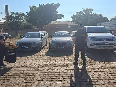 PF apreende carros de luxo de quadrilha que usava MS como rota do tráfico