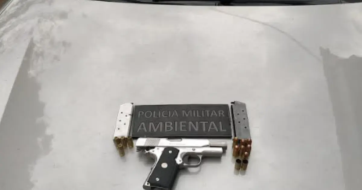 Jovem é preso por disparos e porte ilegal de arma de grosso calibre