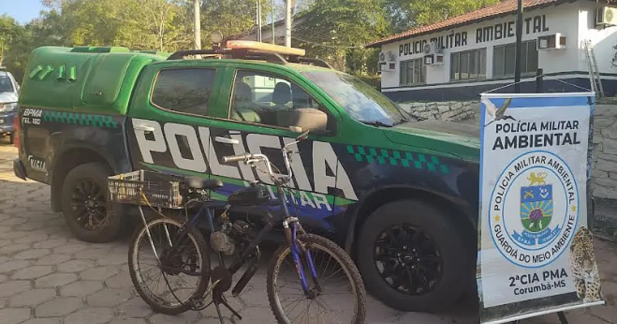 Imigrante colombiano ilegal é preso por furto de bicicleta motorizada no Pantanal