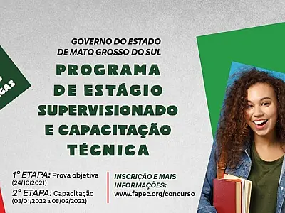 Termina hoje inscrições para as 250 vagas de estágio no Governo do Estado