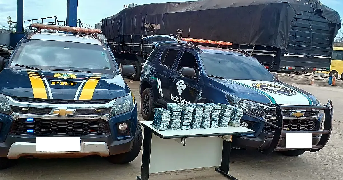 Caminhão com 48,2 kg de cocaína é apreendido em fiscalização na BR-262
