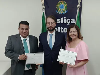 Justiça Eleitoral diploma Doutor Gabriel e Bia Cavassa