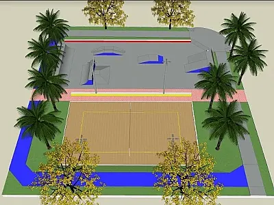 Projeto para pista de skate, quadra de vôlei de areia e pista de caminhada é finalizado em Ladário