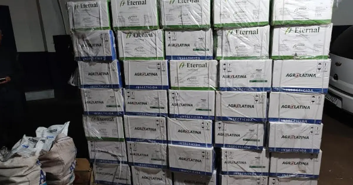 Homem é preso com 400 kg de agrotóxico contrabandeado do Paraguai